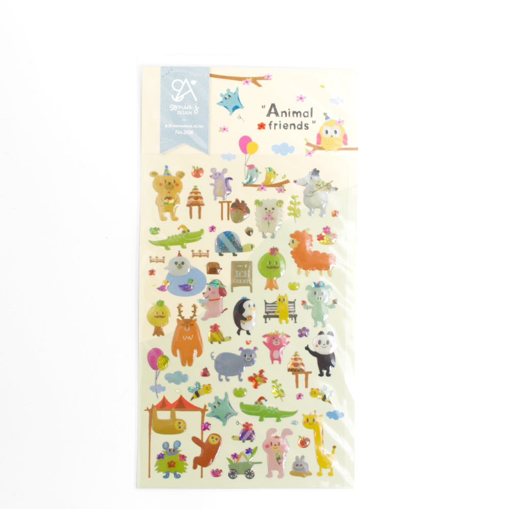 Iwako, Stickers, Art & School, 7"x3.5", 153891